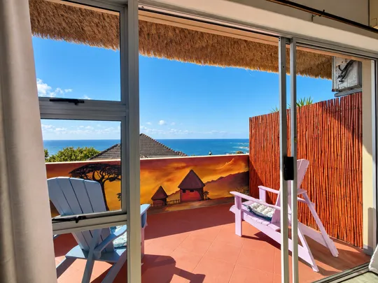 The sea view from the bedroom
